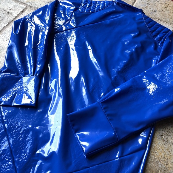 Vintage Aqua Sheen Heavy Duty Long Rain Coat - Picture 6 of 7